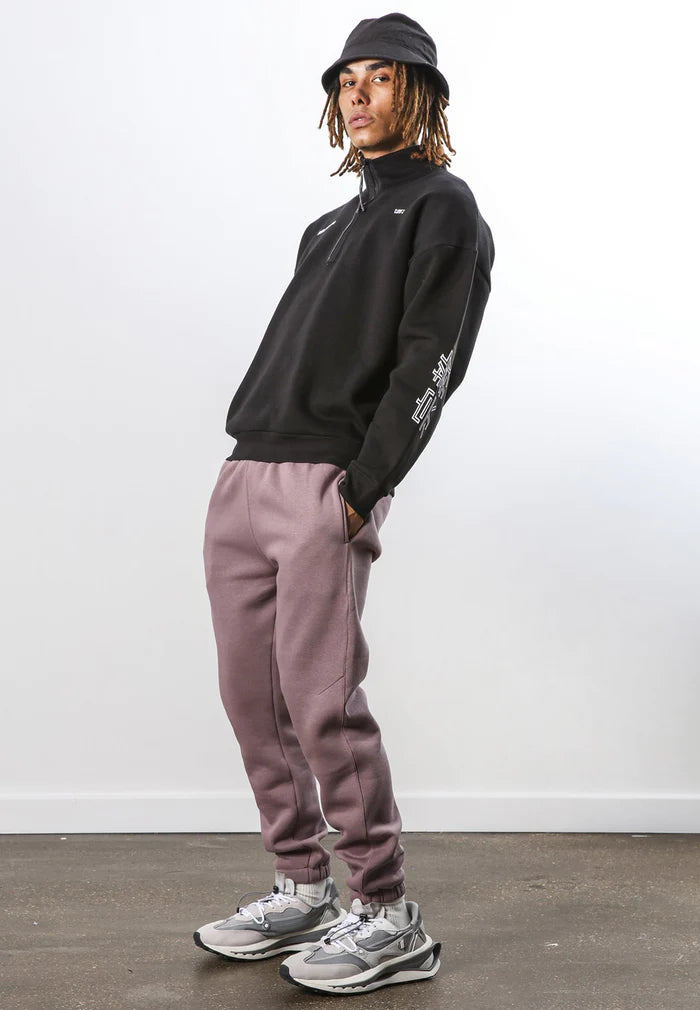 Religion NEON RELAXED HALF ZIP BLACK unisex