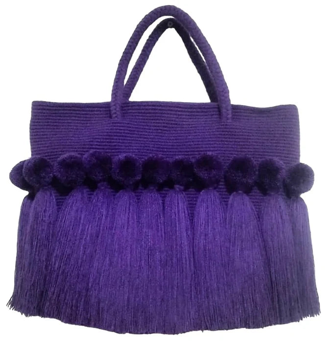 Wayuu asa corta color negro. Tamaño L