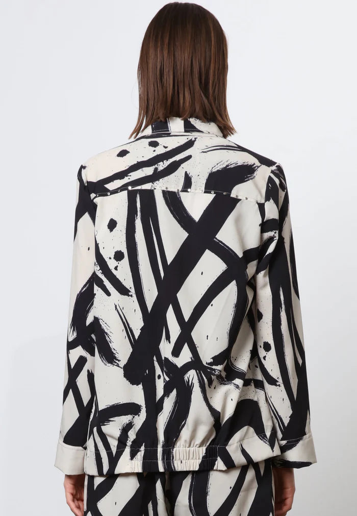Religion chaqueta mix taupe