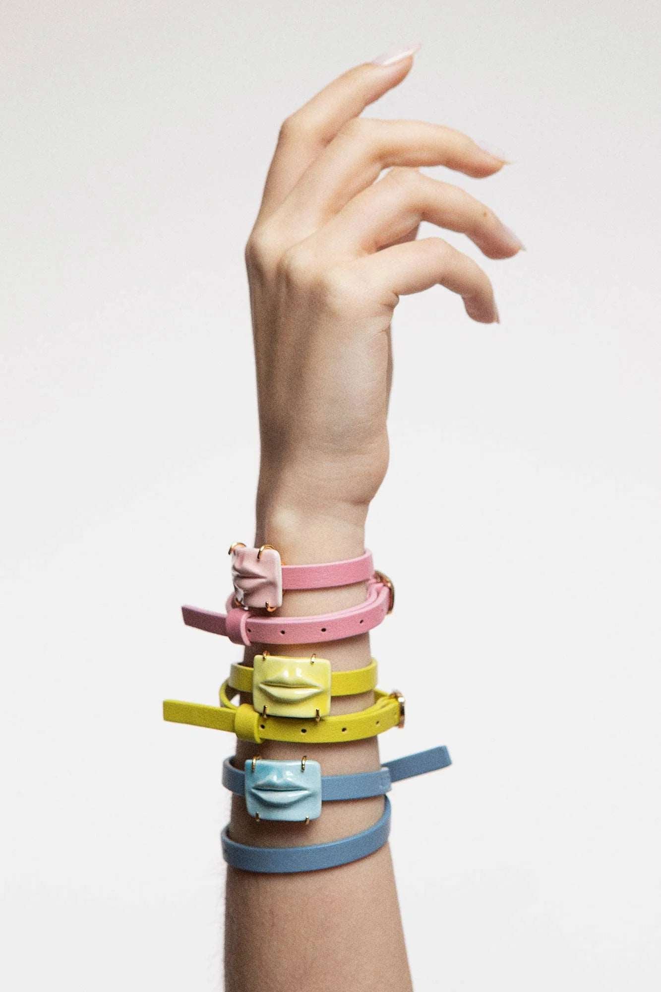 Andres Gallardo Collar Mouth Leather Choker DEIMOTIV