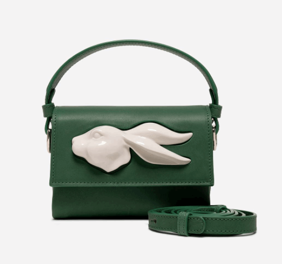 Andres Gallardo Flap Rabbit Head Bag Forest DEIMOTIV