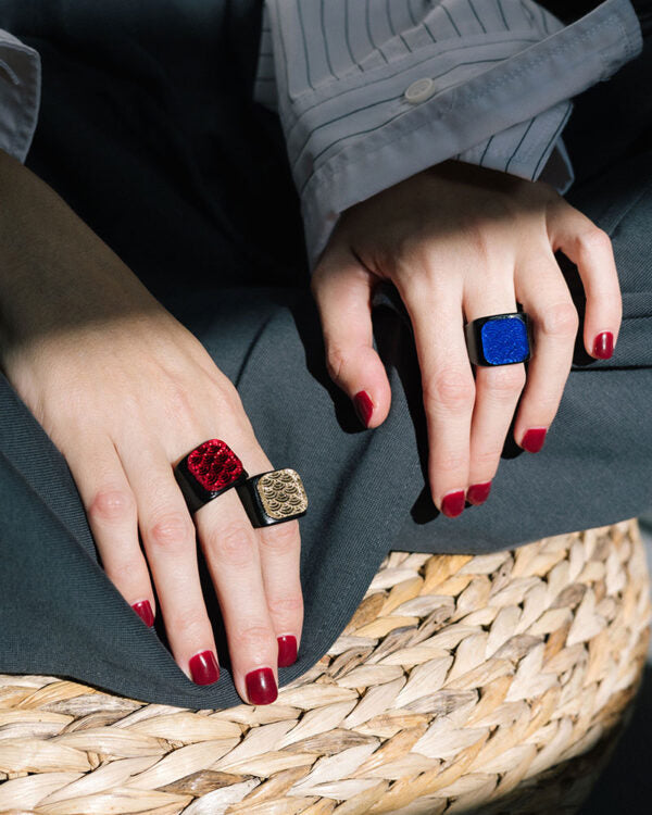 Anillo SEIGAIHA Negro