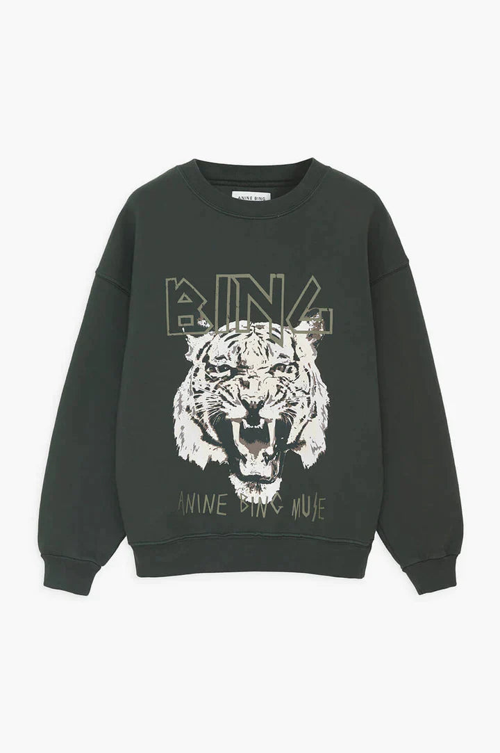 Annie Bing Sudadera Tiger Green DEIMOTIV