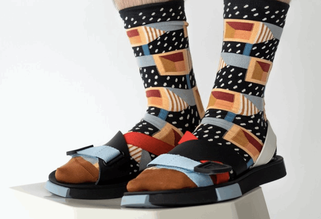 Bonne Maison Calcetin Carré Faux Noir DEIMOTIV