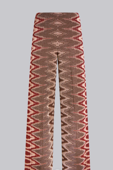 PANTALONE CROPPED JACQUARD