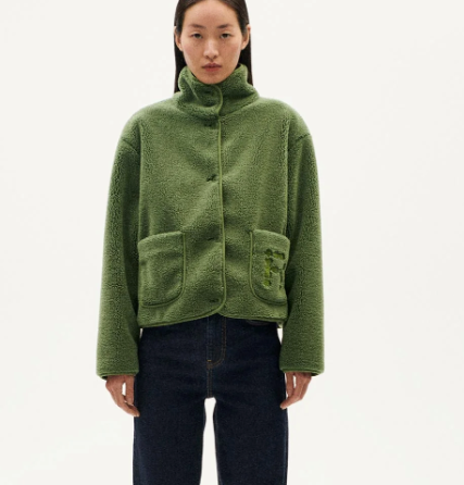 Chaqueta verde borreguito Kourtney