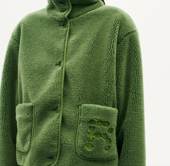 Chaqueta verde borreguito Kourtney