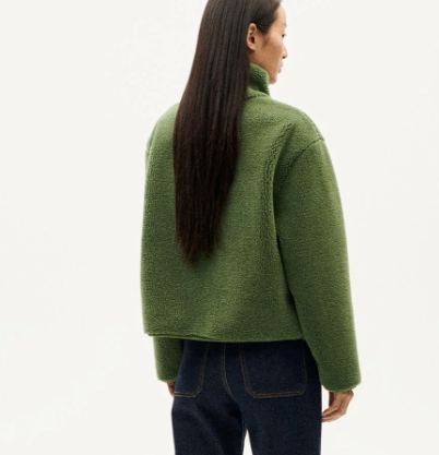 Chaqueta verde borreguito Kourtney