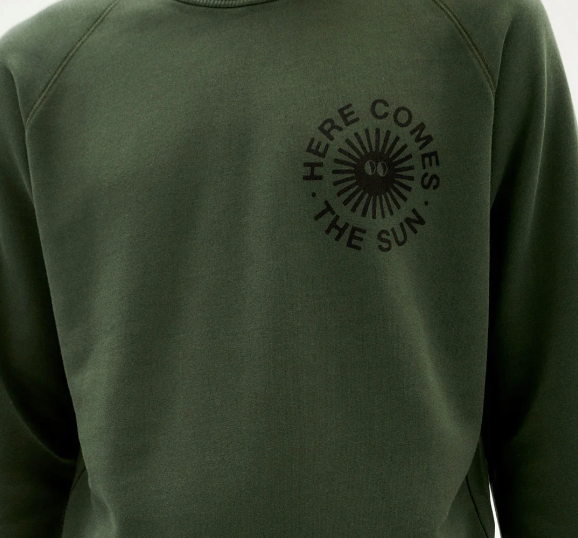 Sudadera verde Happy sun