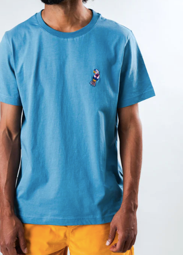 CAMISETA ASIS PERCALES PARROT AZUL