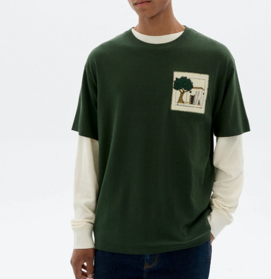 Camiseta bordada house Aaron