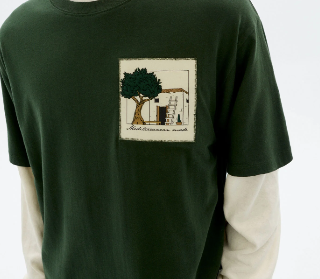 Camiseta bordada house Aaron