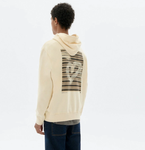 Hoodie blanco grafitti Simon