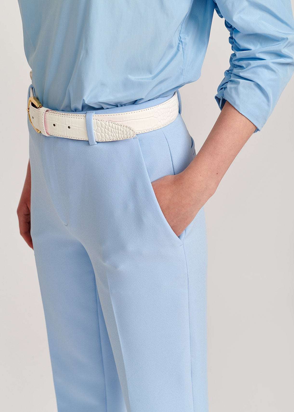 Essentiel Artwerp Pantalón Blue Straight - Leg DEIMOTIV