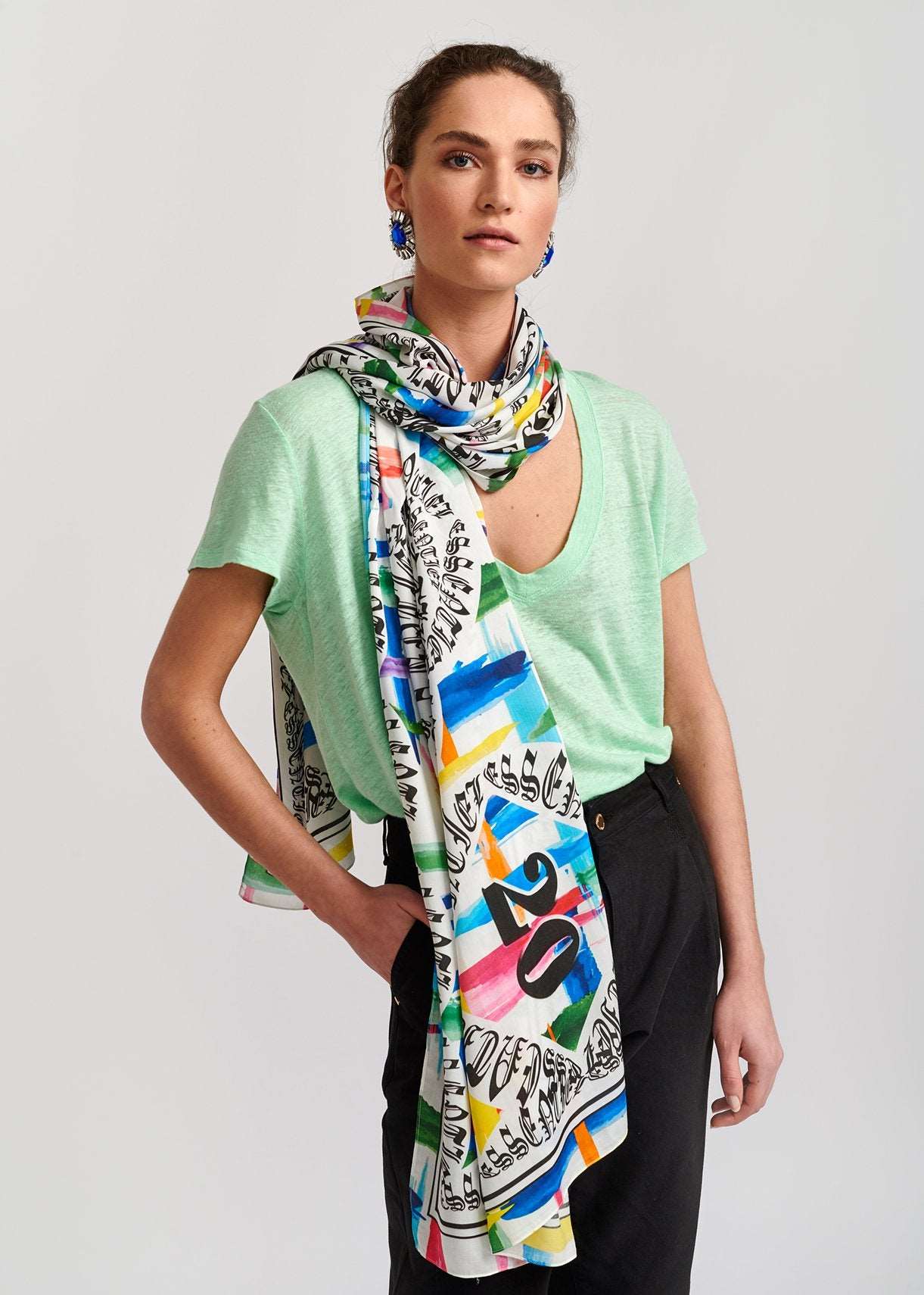 Essentiel Artwerp Scarf 20 Years Multicolored DEIMOTIV