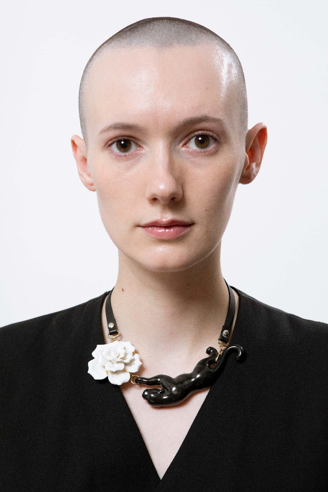 Andres Gallardo FLOWER PANTHER NECKLACE