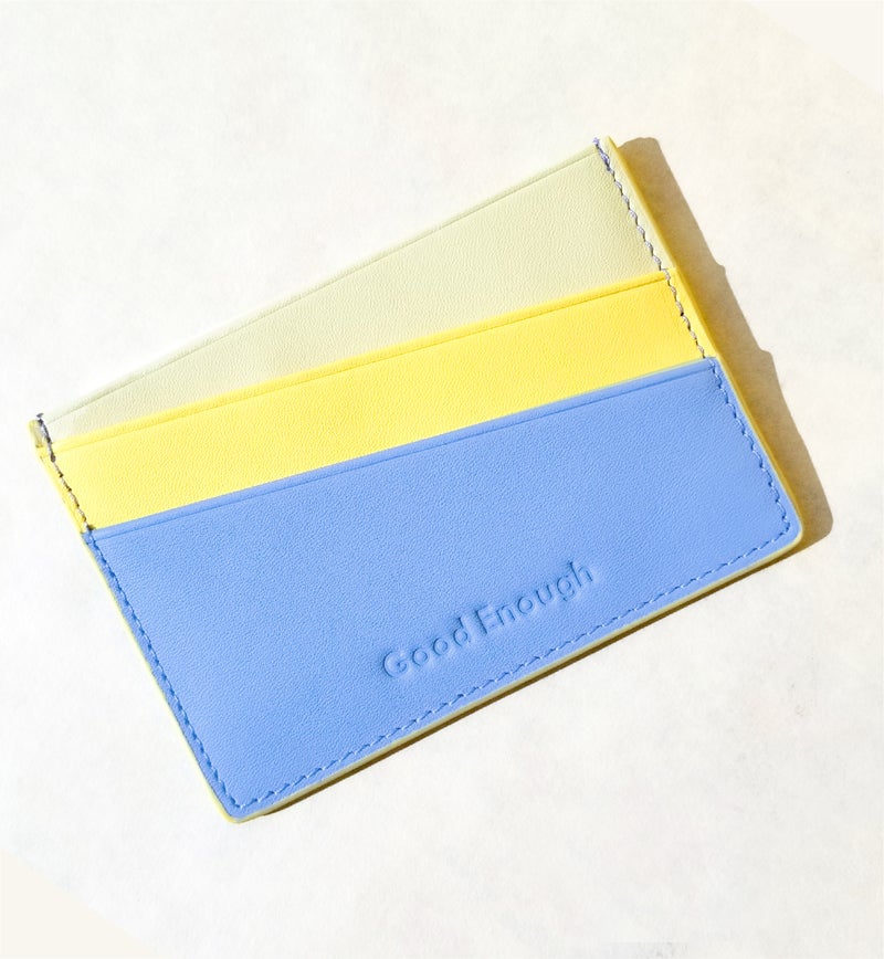 'GOOD ENOUGH ' MULTICOLOR CARD CASE - FORGET ME NOT DEIMOTIV