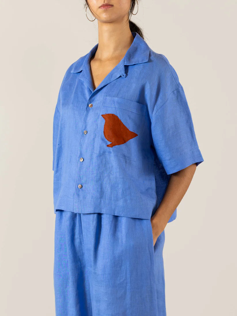 Blusa pijama lino