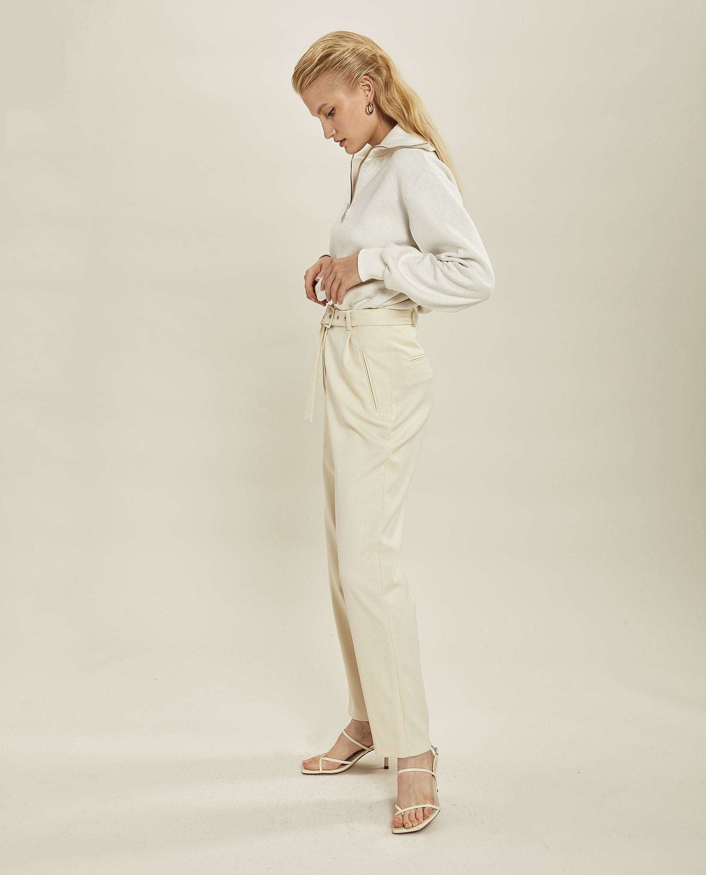 Les Coyotes de Paris Pantalón Blanco Roto DEIMOTIV