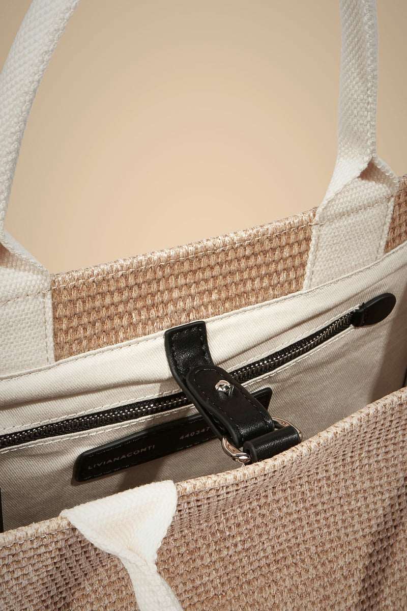 Liviana Conti Raffia Tote DEIMOTIV