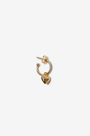 MINI HEART HOOP SING EARRING