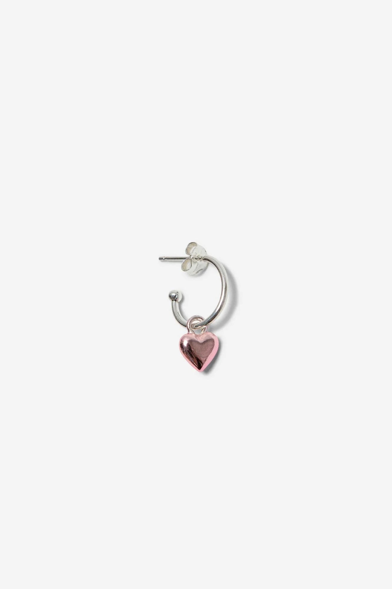 MINI HEART HOOP SING EARRING