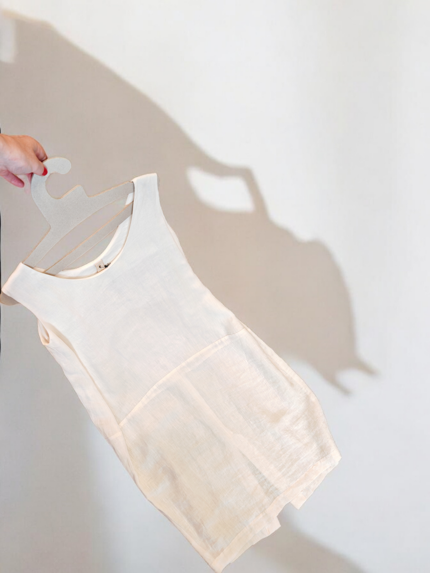 Vestido globo lino