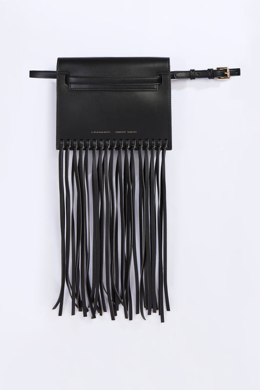 Bolso riñonera flecos