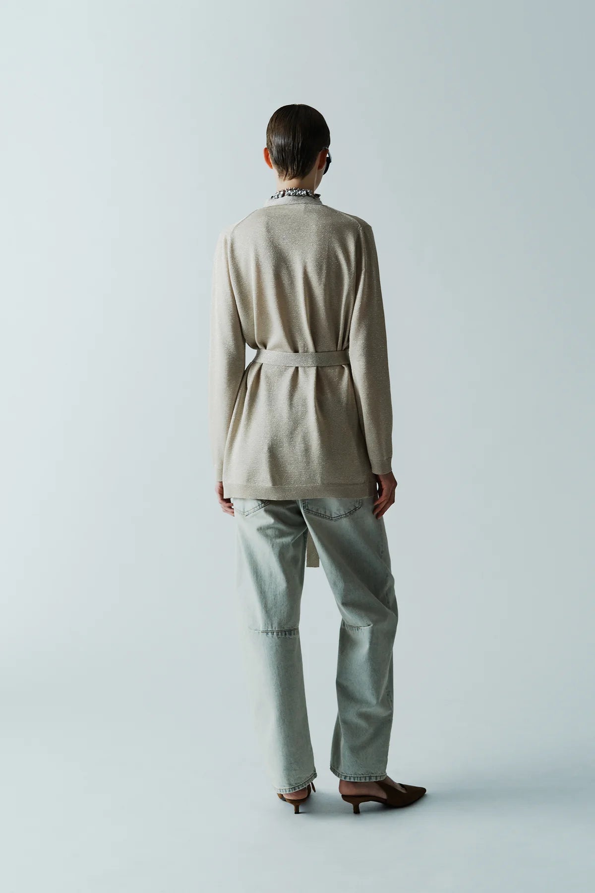 Cardigan con cinturón