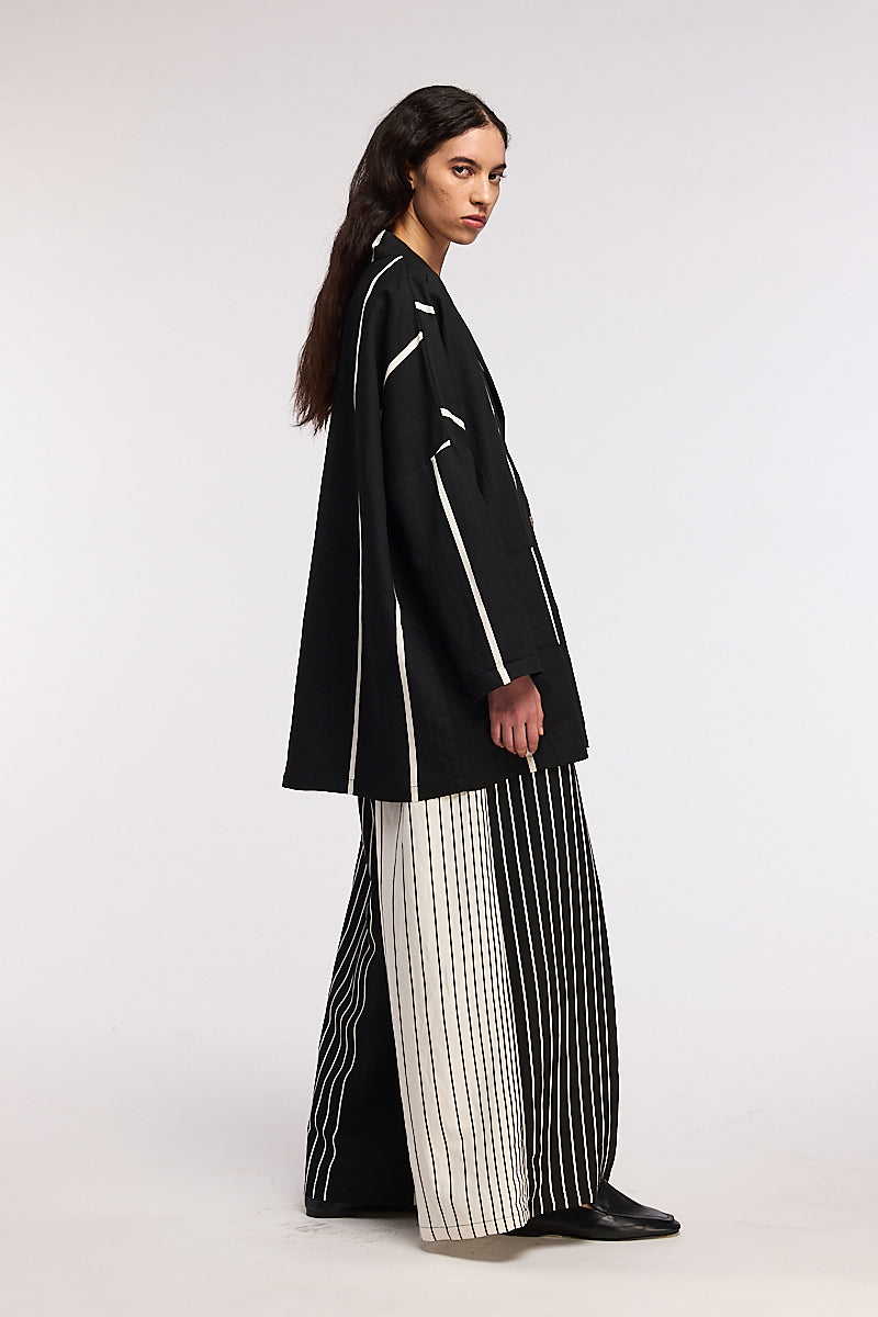 Chaqueta de lino oversize