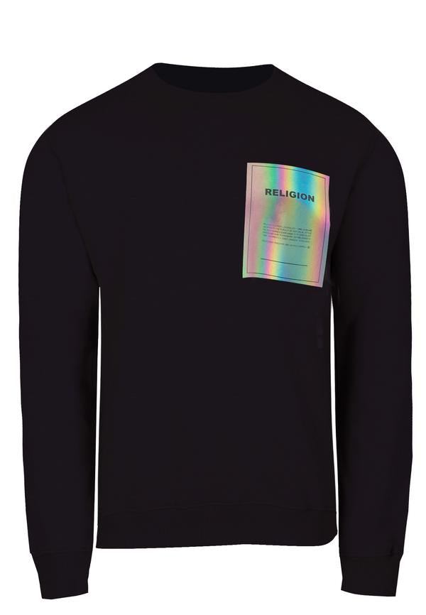 SUDADERA PLAIN CREW BLACK DEIMOTIV