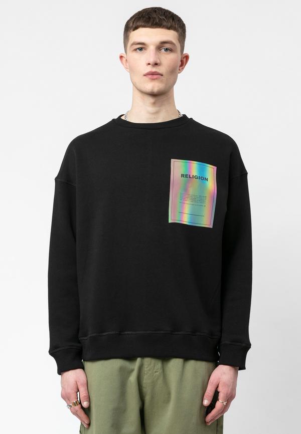 SUDADERA PLAIN CREW BLACK DEIMOTIV