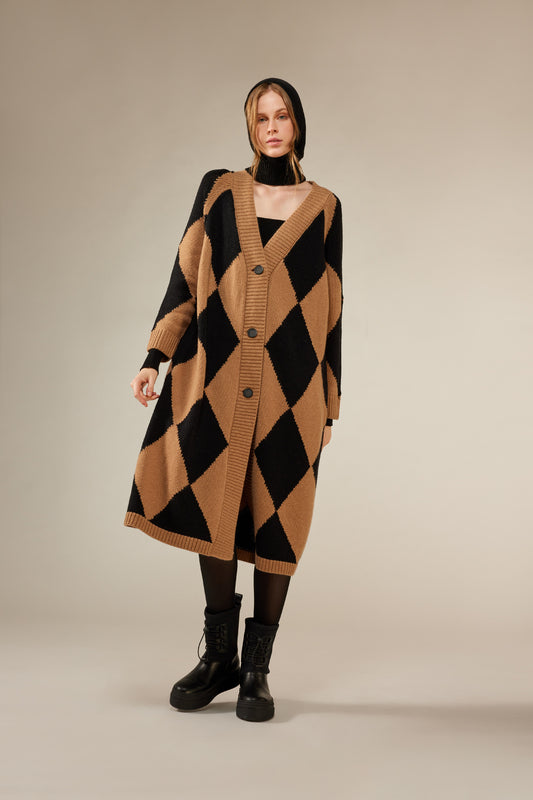 Liviana Conti Chaqueta larga Rombos