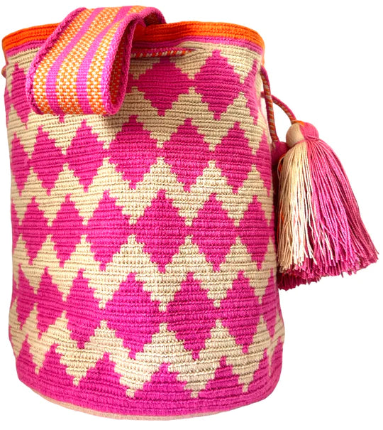 Wayuu Original Bag Wayuu estampado. Tamaño L.