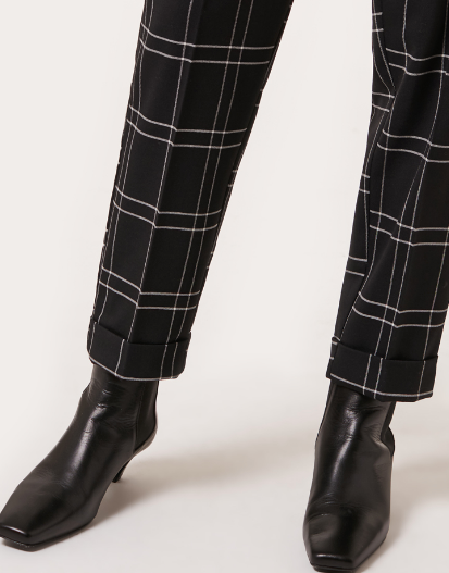 wool check jogging pants DEIMOTIV