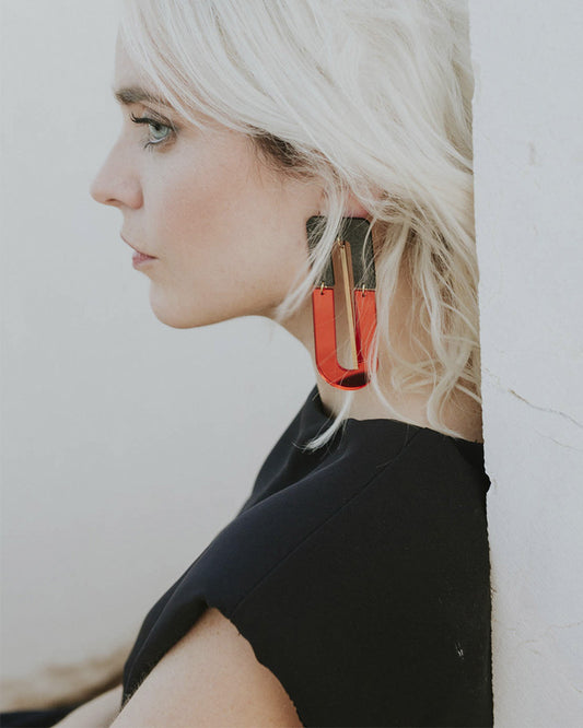 Almaleon pendientes magma maxi