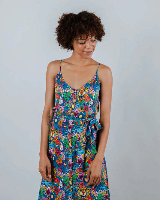 Vestido de Tirantes Asis Percales Tutti Frutti