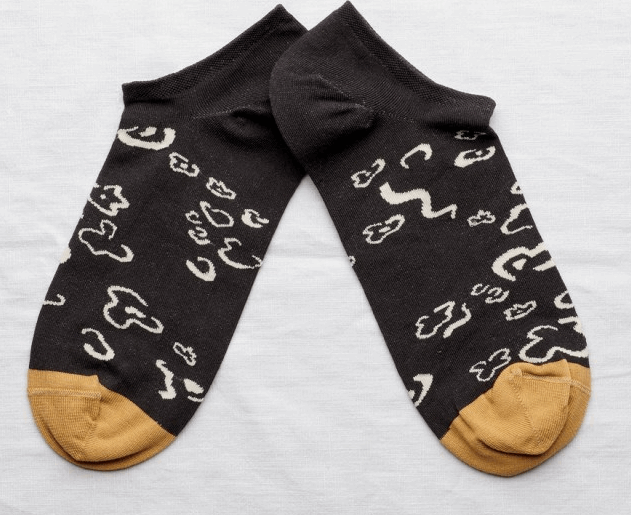 Bonne Maison Calcetines Socquette Bicolore Faux Noir DEIMOTIV