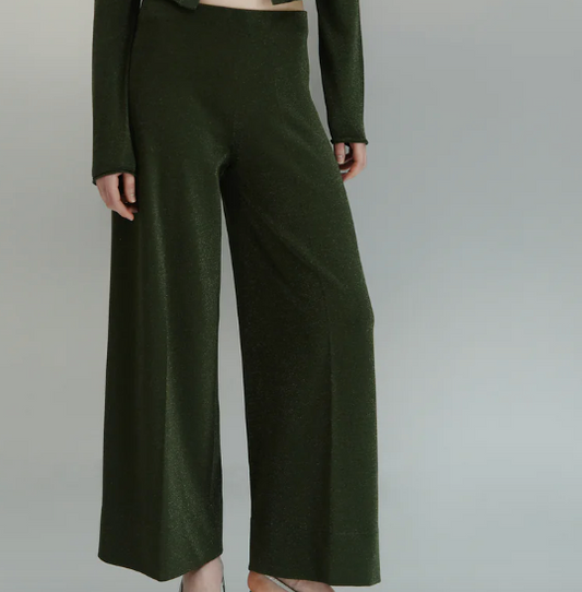 PANTALONE CROPPED LAMÃ