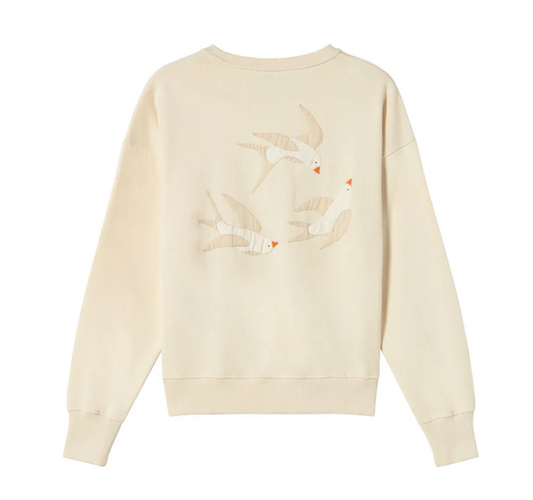 Sudadera bordada a mano bird Jodie