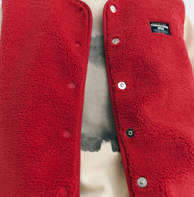 Chaleco borreguito rojo Jay