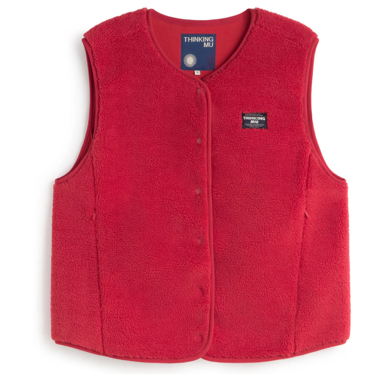 Chaleco borreguito rojo Jay