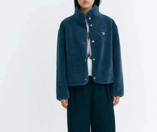 Chaqueta borreguito azul Kourtney