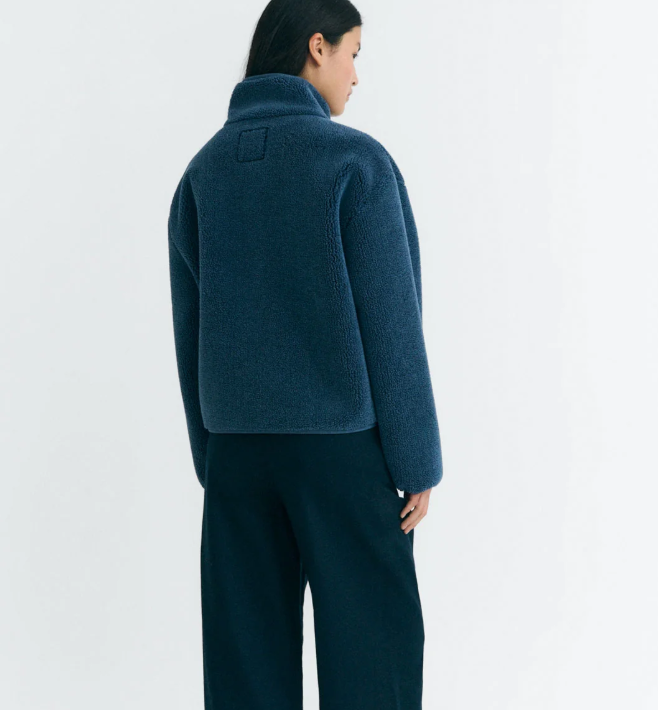 Chaqueta borreguito azul Kourtney