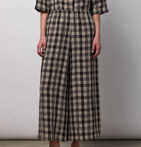 TROUSERS WITH ELASTIC WAIST AND PALAZZO LEGS