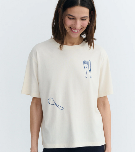 Camiseta bordado a mano coberts Lucia