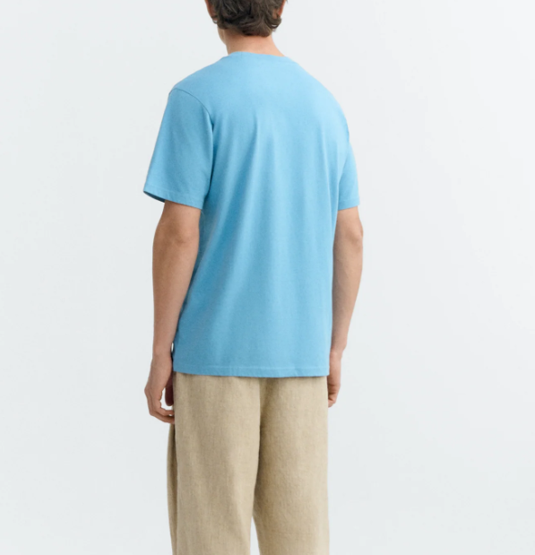 Camiseta azul patched optimist Zach
