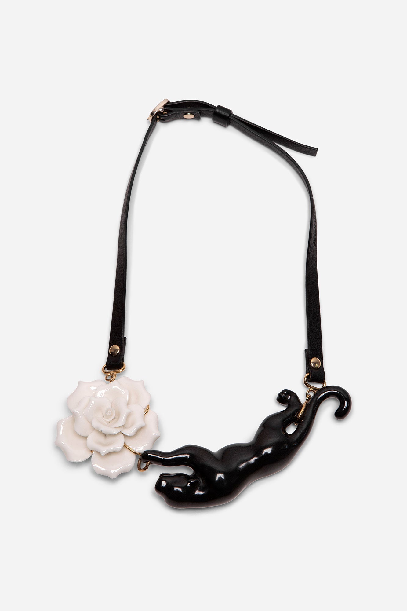 FLOWER PANTHER NECKLACE DEIMOTIV