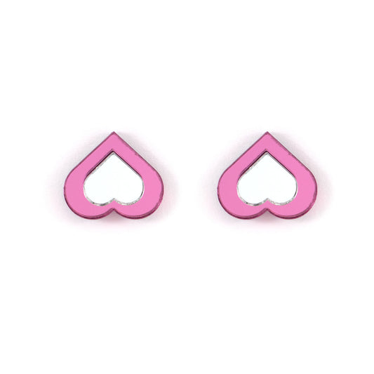 Lausett pendientes mini corazon