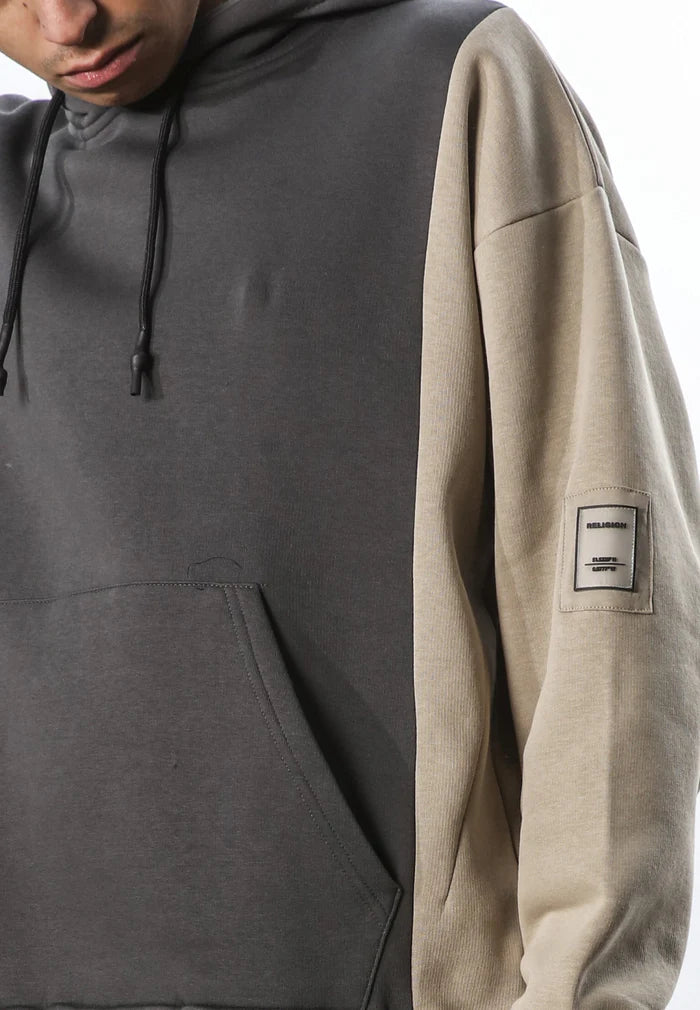 Religion SPLIT HOODIE COAL